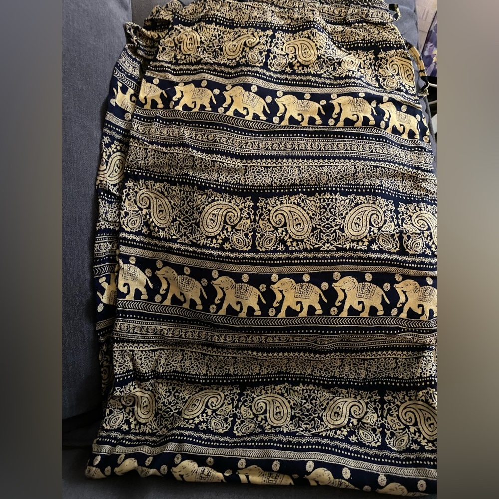 Navy and cream lounge pants